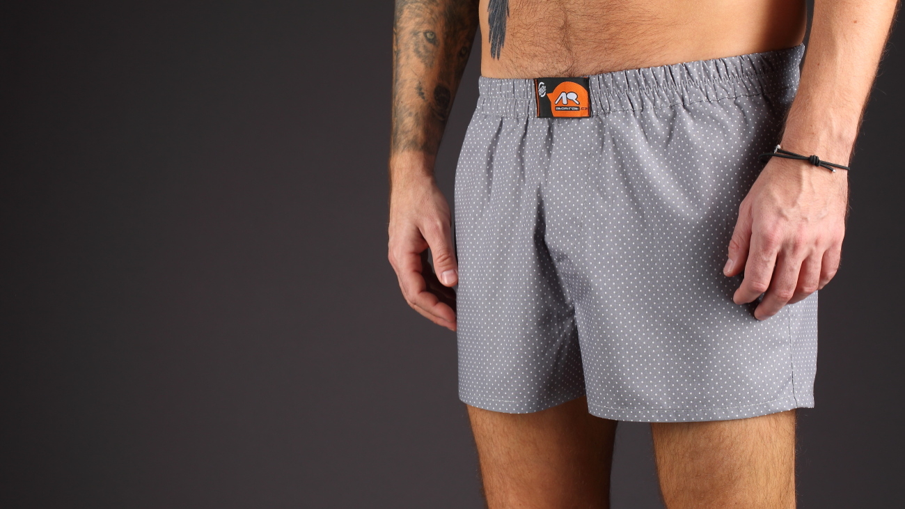 Boxerky Grey Dot
